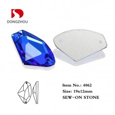 DZ 4062 19*12MM Galactic Flat Back Sew on Stones